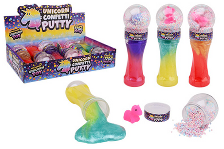 Mastic Johntoy avec licorne et boules de mousse