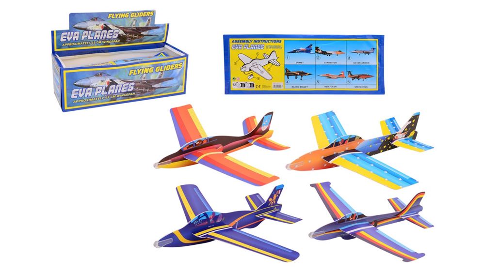 Avion géant en mousse Johntoy, 45 cm