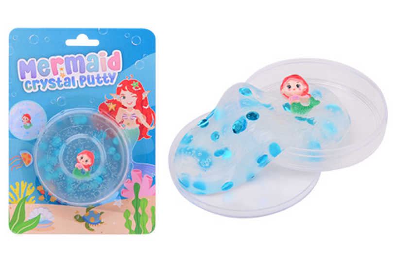 Putty de cristal de sirène Johntoy avec sirène