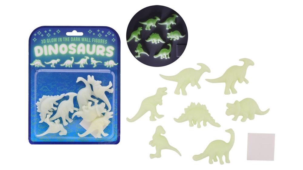 Johntoy John Toy brille dans les dinosaures muraux 3D sombres