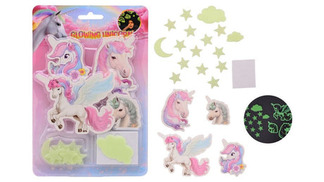 Johntoy brillent dans les stickers muraux licorne sombres