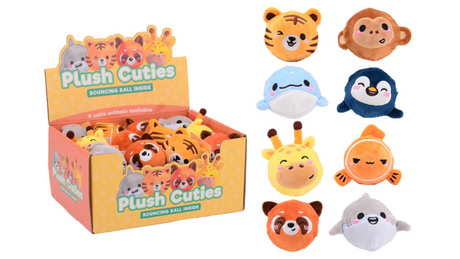 Balle rebondissante en peluche Johntoy