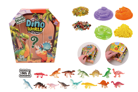 Johntoy Dino World - Boîte mystère amusante et amusante