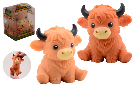 Johntoy serrer la vache des Highlands anti-stress