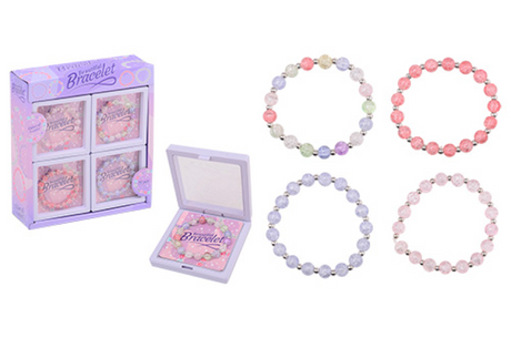 Johntoy John Toy Bracelet dans une boîte de présentation, 4 assortis