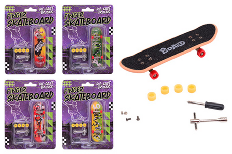 Skateboard à doigts Johntoy avec accessoires