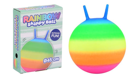 Balle Skippy arc-en-ciel amusante en plein air Johntoy, 45 cm
