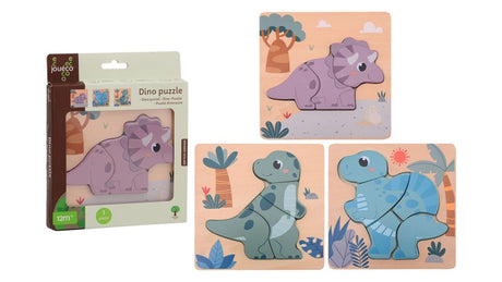 Puzzle de dino en bois Joueco