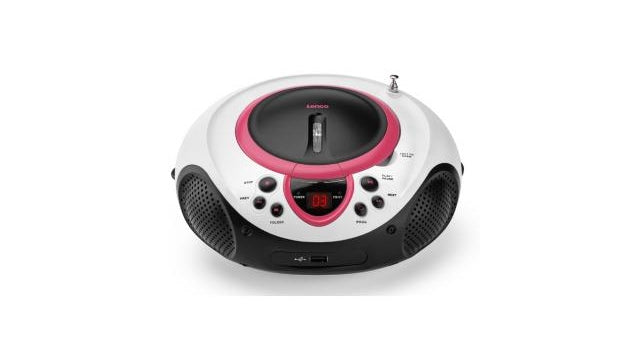 LENCO SCD38 Portable CD USB lecteur rose