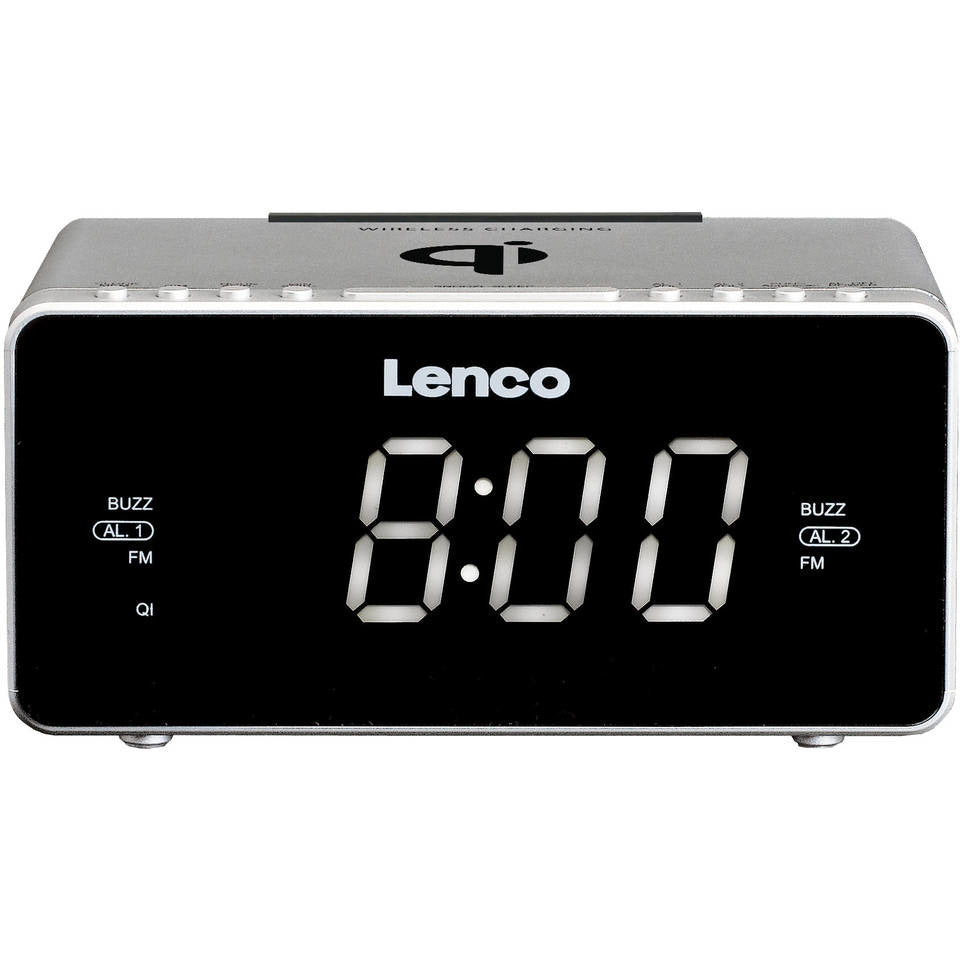 Radio-réveil Lenco cr-550 argent