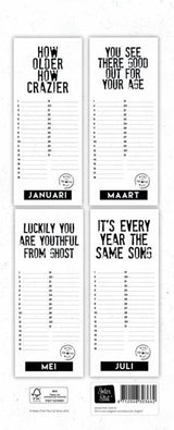 Le calendrier d'anniversaire des livres d'images fait que le chat