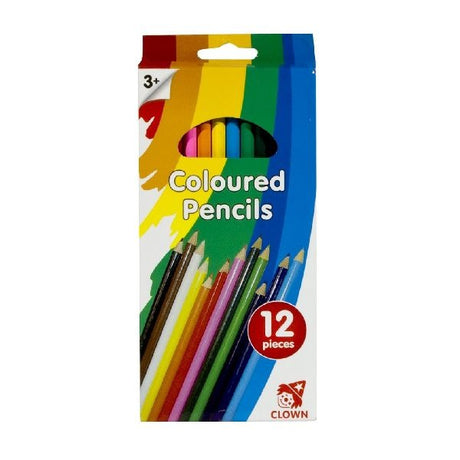 Crayons de couleur longs Clown 12 pièces