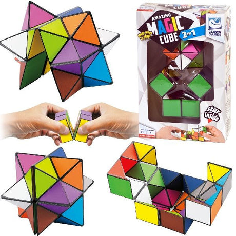 Jeux de clown cube de puzzle magique de clown 2-en-1