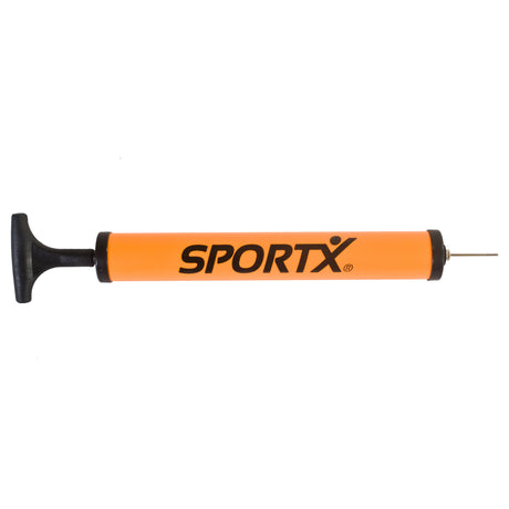 Sportx balpomp met verloopstukje en metalen naald 30 cm