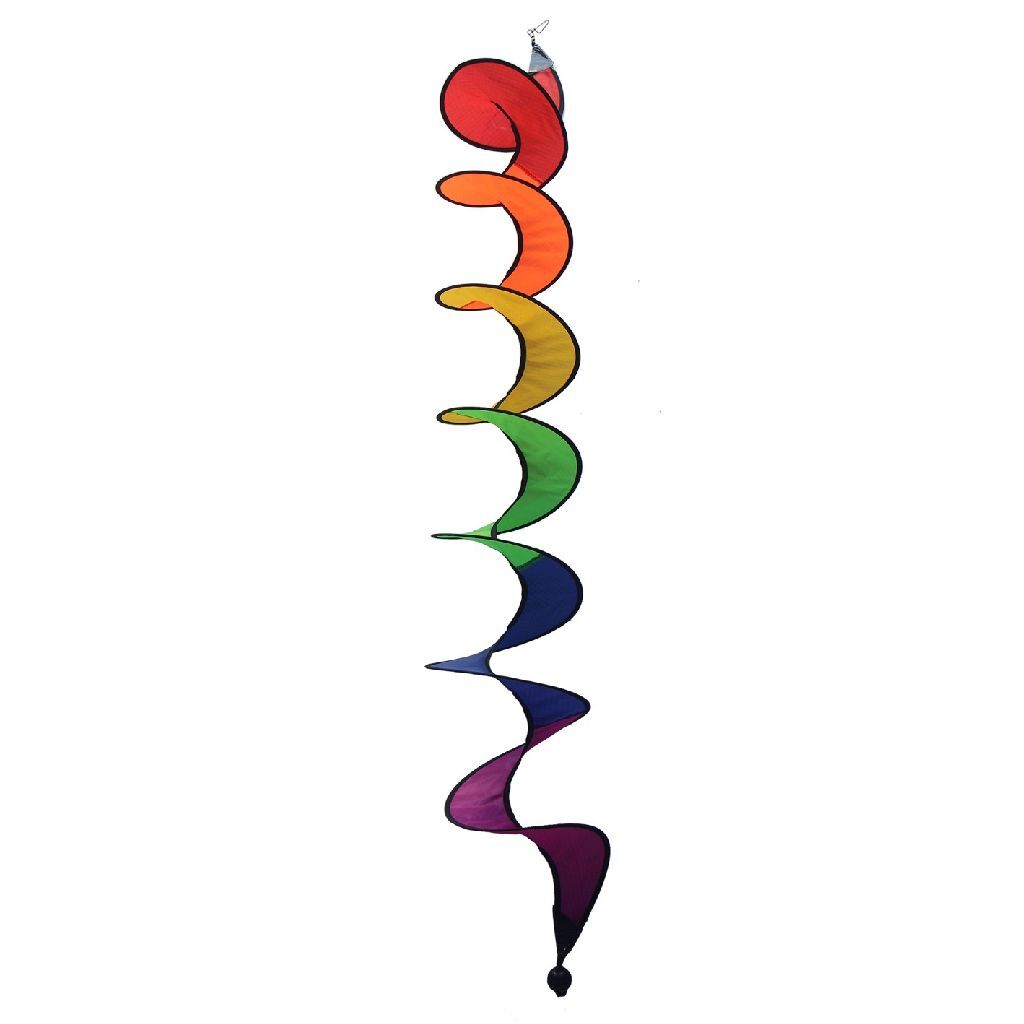 Attrape-vent losange arc-en-ciel spirale 23x163 cm