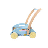 Rubo toys en pip houten blokkenkar 27x35x36 cm