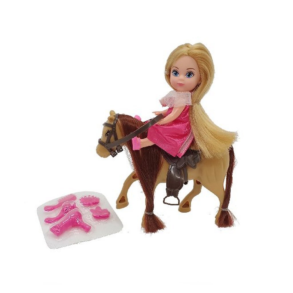 Mini cheval Calleigh de base avec poupée + accessoires