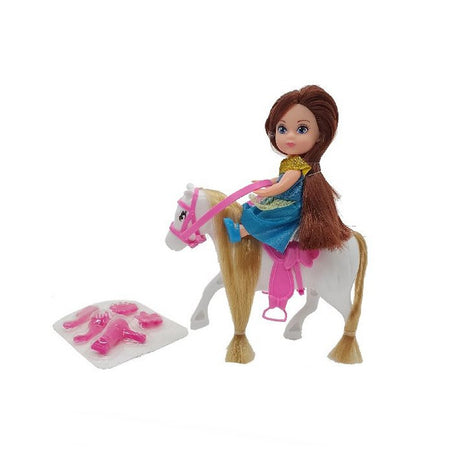 Mini cheval Calleigh de base avec poupée + accessoires