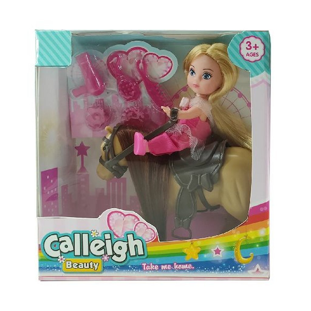 Mini cheval Calleigh de base avec poupée + accessoires