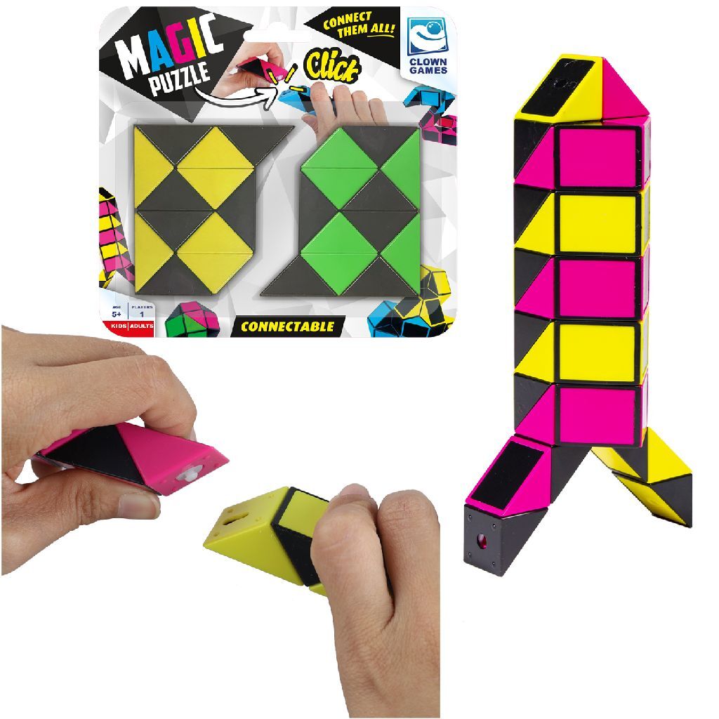Jeux de clown puzzle magique de clown connectable 2x12