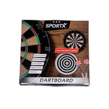 Sportx Dartbord afflué avec 6 fléchettes