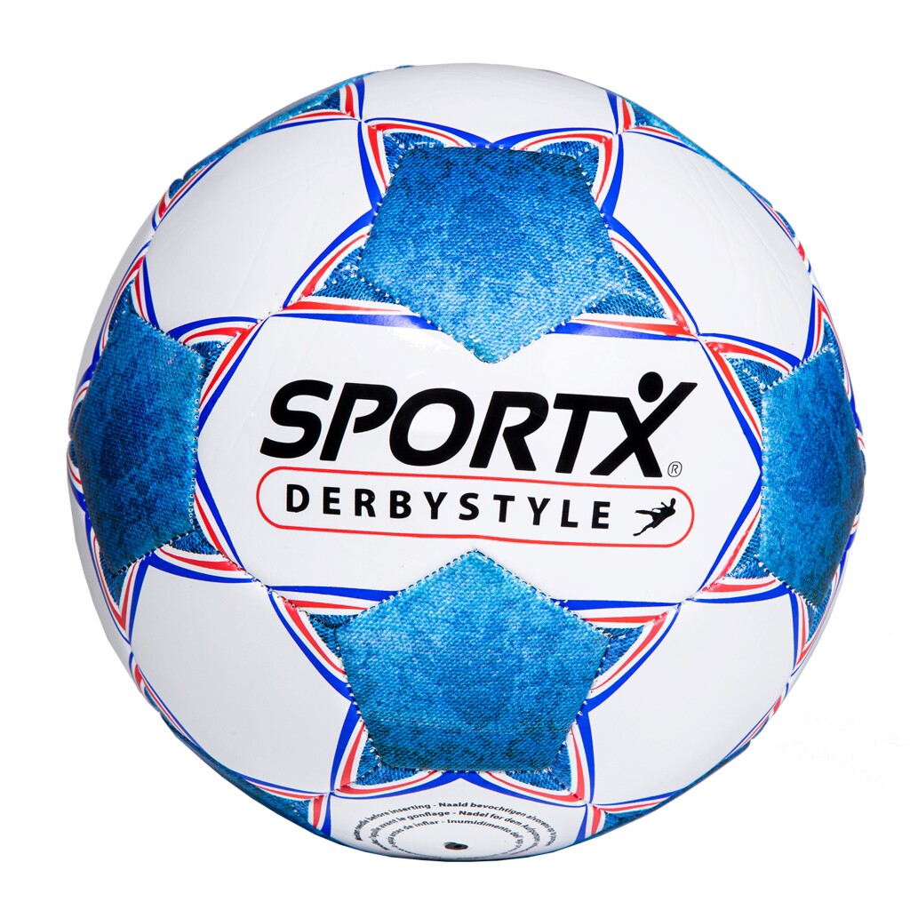 Sportx Fodbold Derbystyle Blue White 330-350gr