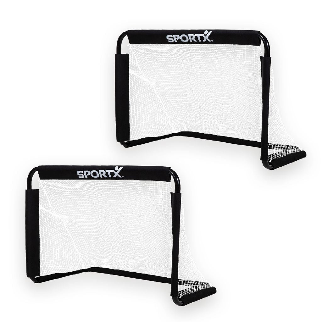 Objetivos de fútbol de Metal Sportx 78x56x45 cm 2 piezas negras