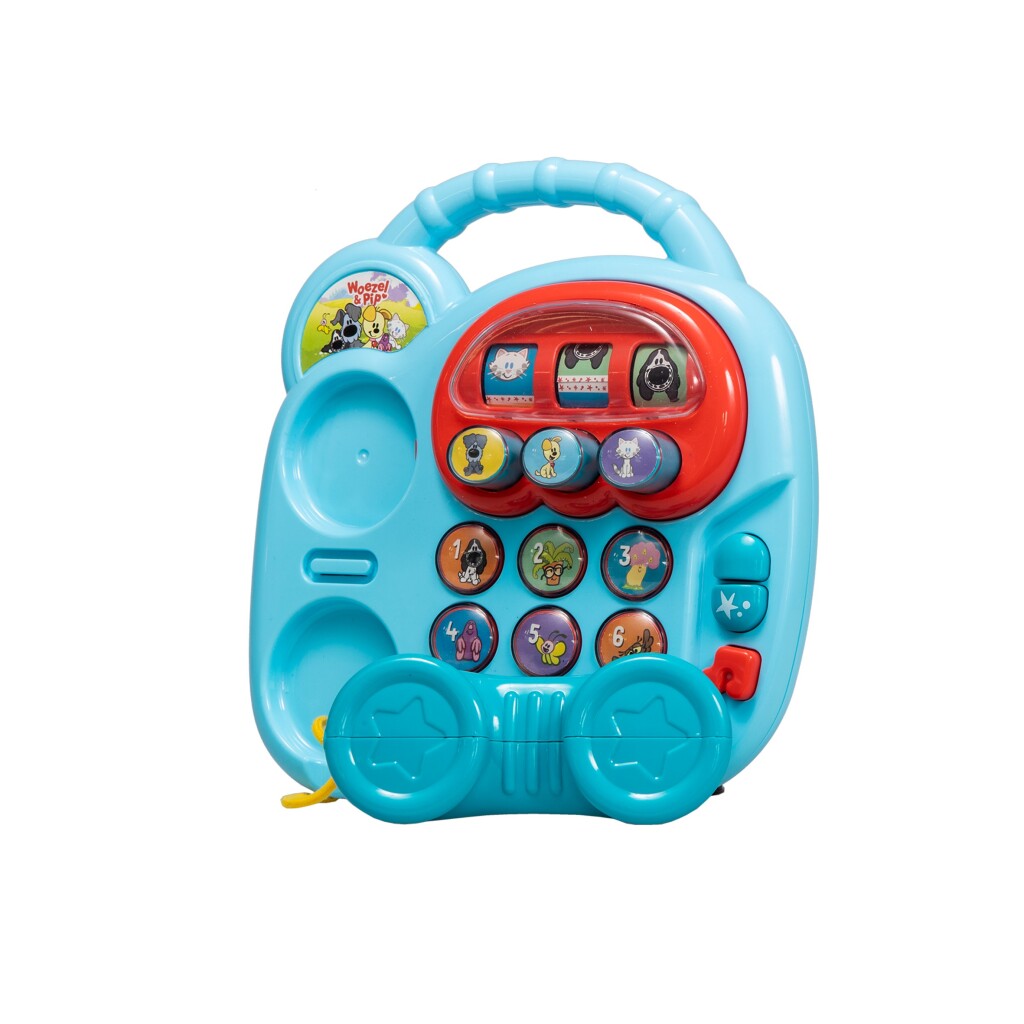 Rubo joue avec le téléphone Woezel et Pip avec son