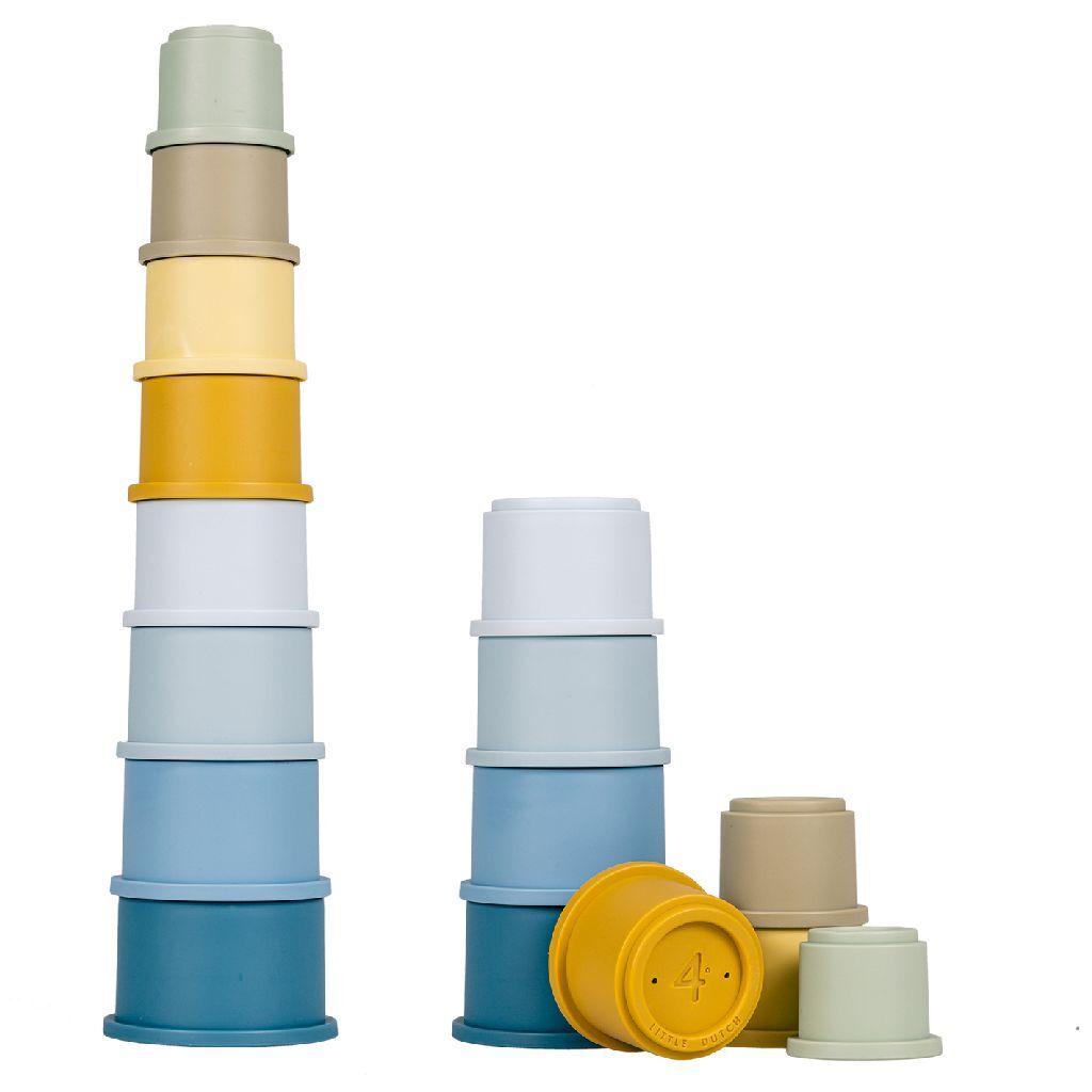 Gobelets empilables Little Dutch bleus