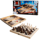 Klown Games 3in1 Game Box Wood