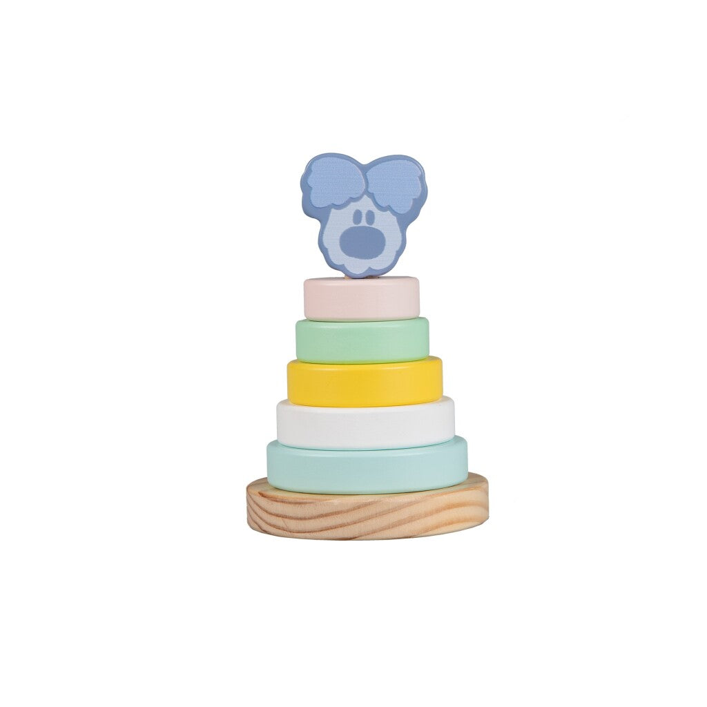 Tour d'empilage pour bébé Rubo Toys Woezel et Pip Woezel, 7 pièces.