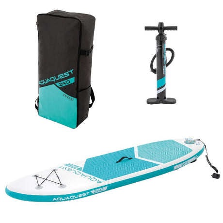 Intex 68241np aquaquest 240 sup board 244x76x13 cm blanc bleu clair