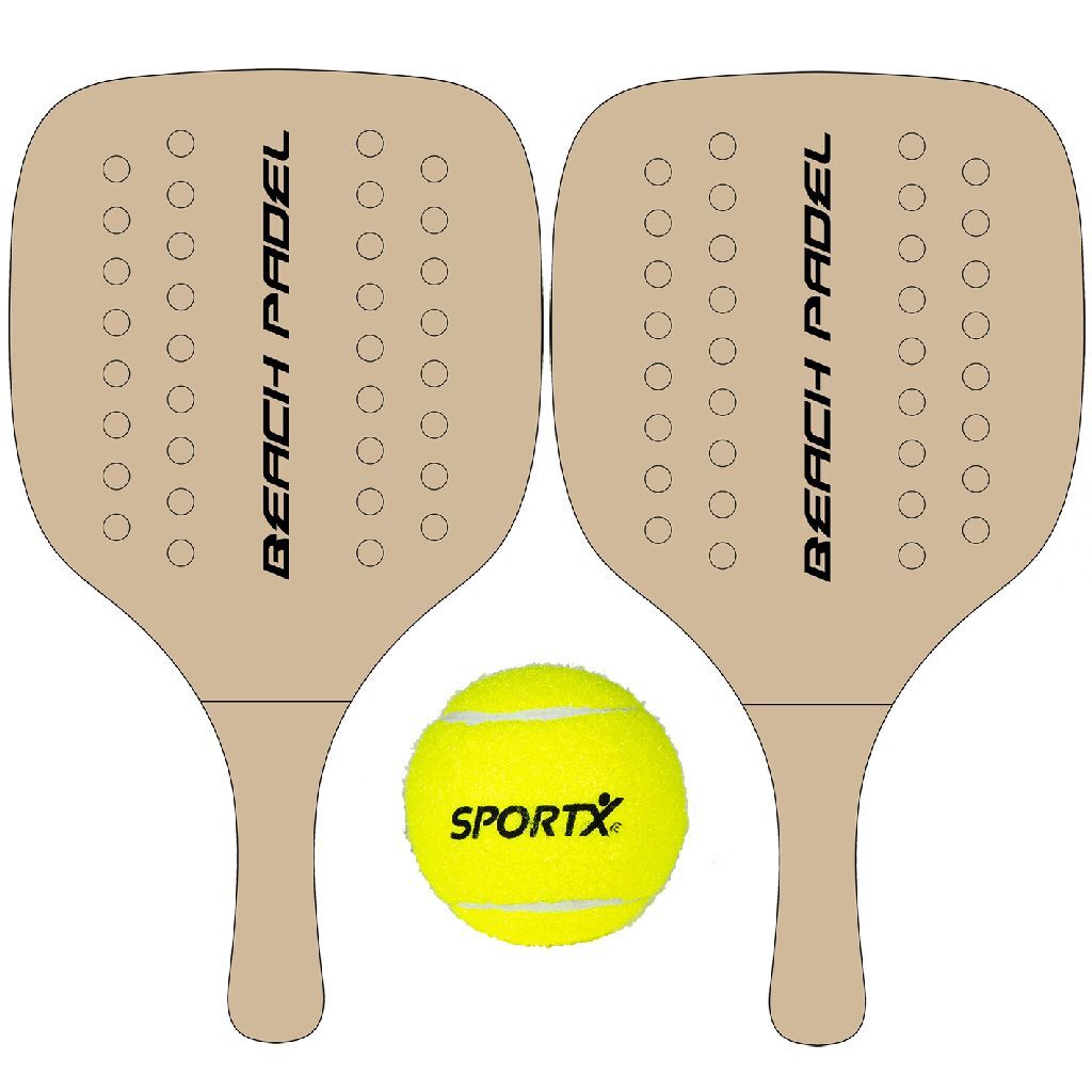 Summertime houteen Beach Padel Set