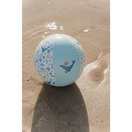Ballon de plage Little Dutch Ocean Dreams bleu, 35 cm