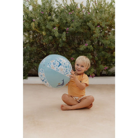 Ballon de plage Little Dutch Ocean Dreams bleu, 35 cm