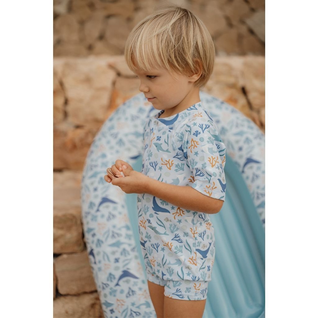 Little Dutch Ocean Dreams bateau pneumatique 100x67 cm bleu