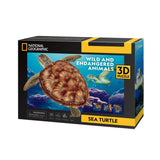 Kubická zábava National Geographic 3D Puzzle Sea Turtle 31 kusů