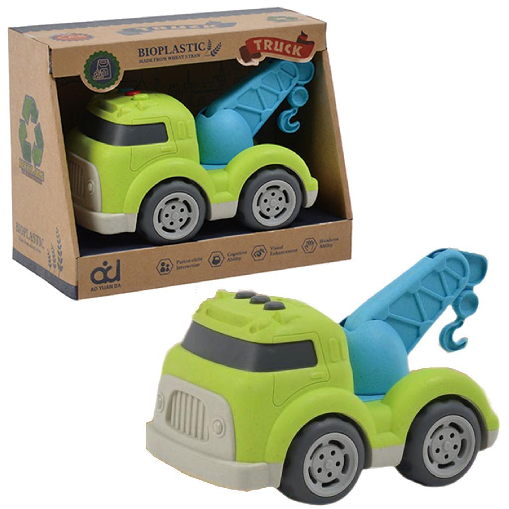 Dépanneuse en bioplastique autres marques 18 cm bleu vert