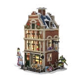 Kubická zábava 3D Puzzle Hollands Huisje Winter Bakery + Light 65 kusů