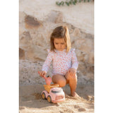Petit camion benne hollandais 17 cm rose