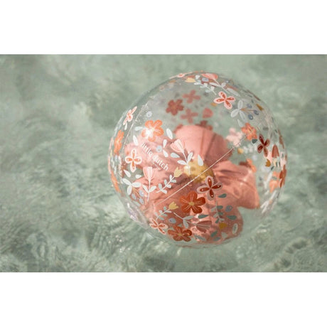 Figurine 3D ballon de plage Little Dutch Pink Flowers, 35 cm