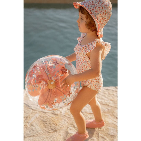 Figurine 3D ballon de plage Little Dutch Pink Flowers, 35 cm