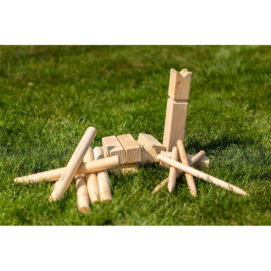 Jeu de lancer en bois Kubb en plein air FSC avec sac de transport