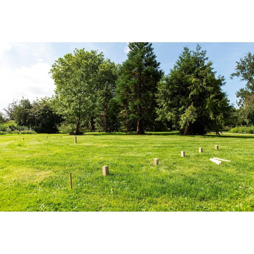 Jeu de lancer en bois Kubb en plein air FSC avec sac de transport