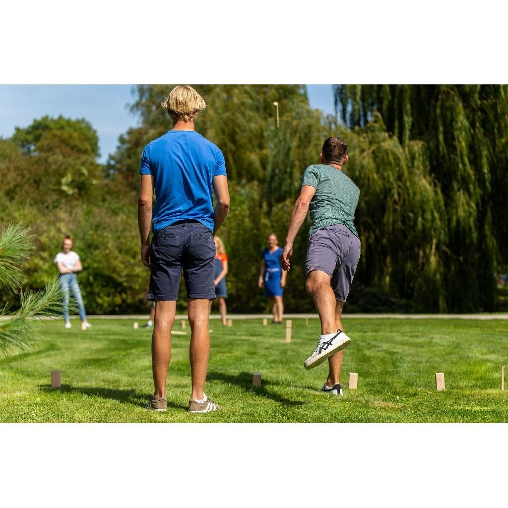 Jeu de lancer en bois Kubb en plein air FSC avec sac de transport