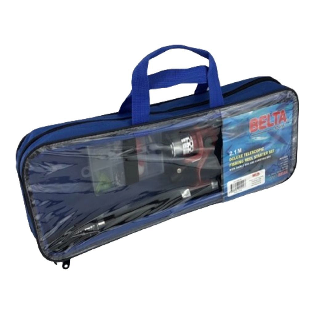 Jeu de pêche starter set de luxe dans un sac de rangement