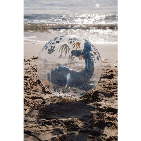 Little Dutch Ocean World ballon de plage 3D 35 cm transparent