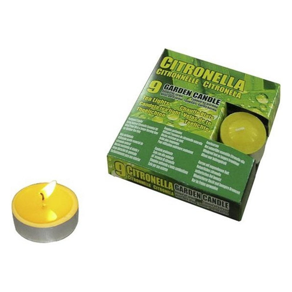 Bougies chauffe-plat à la citronnelle Basic 9 pièces