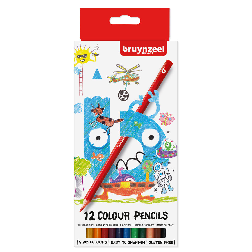 Bruynzeel Kids Colored Pencils, 12: e.