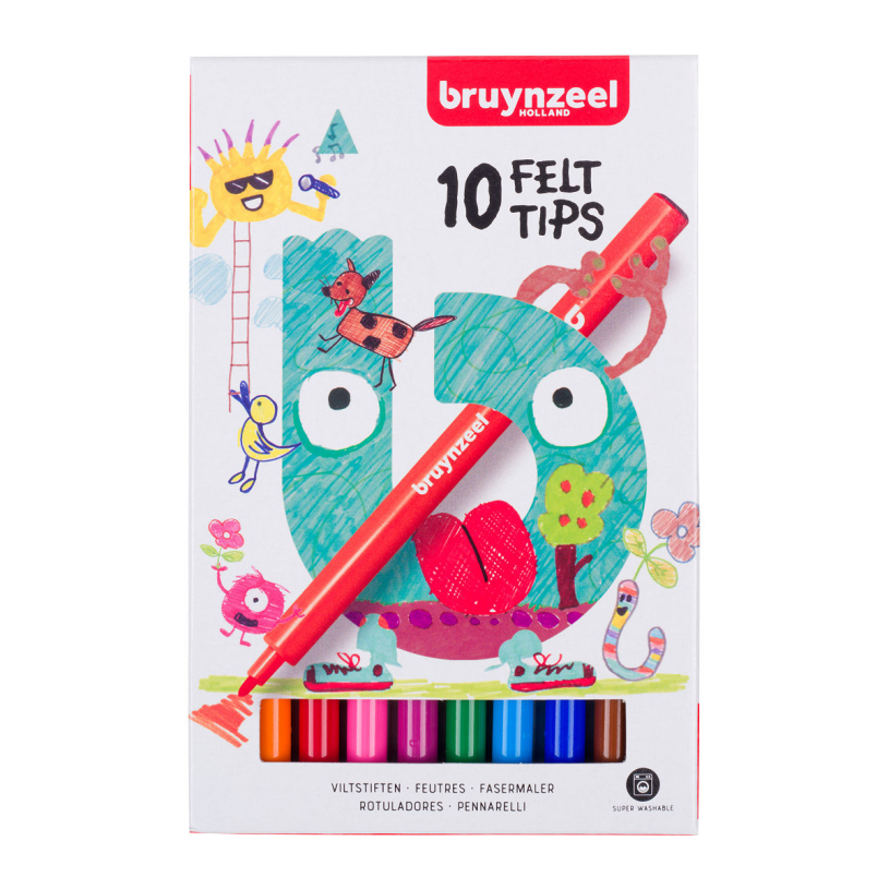 Stylos feutre Bruynzeel, 10 pcs.